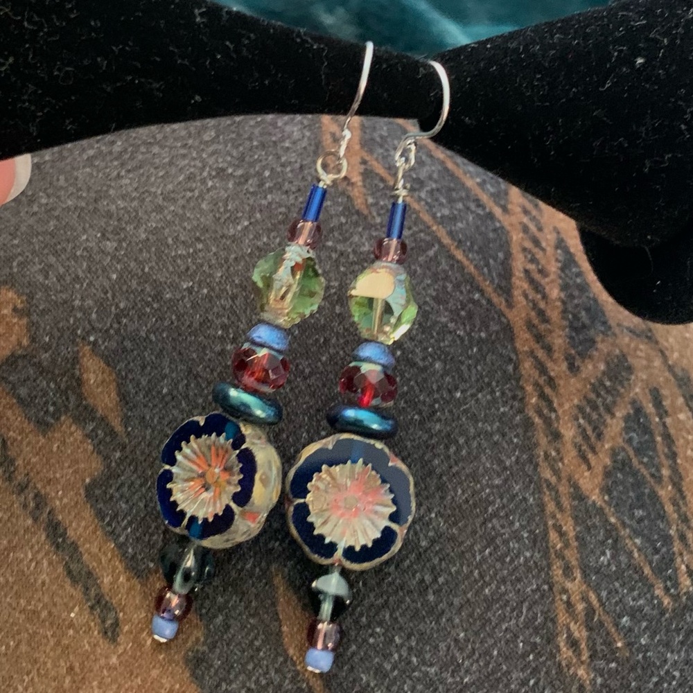 Southwest Winter Flower Earrings